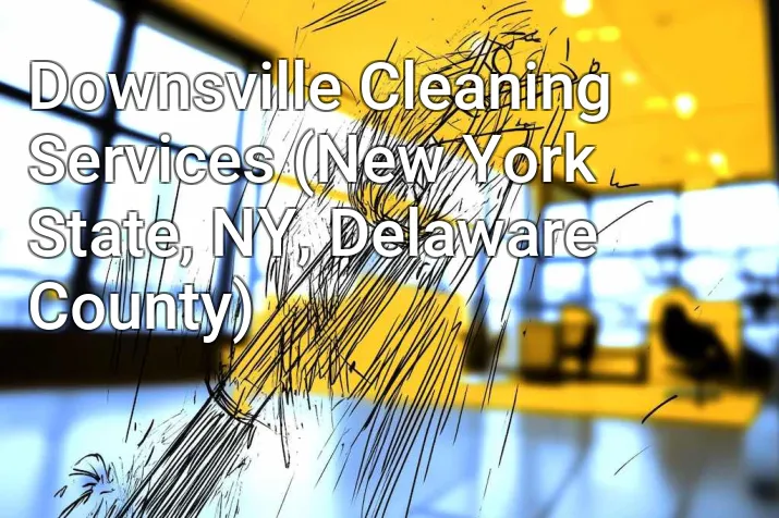 Downsville Cleaning Services (New York State, NY, Delaware County)