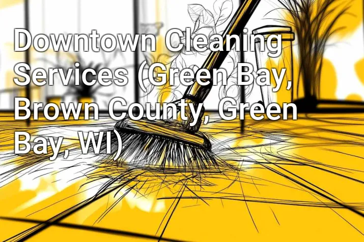 Downtown Cleaning Services (Green Bay, Brown County, Green Bay, WI)