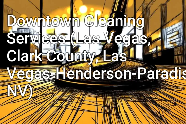 Downtown Cleaning Services (Las Vegas, Clark County, Las Vegas-Henderson-Paradise, NV)
