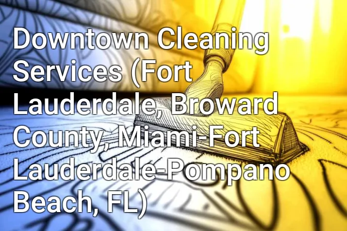 Downtown Cleaning Services (Fort Lauderdale, Broward County, Miami-Fort Lauderdale-Pompano Beach, FL)