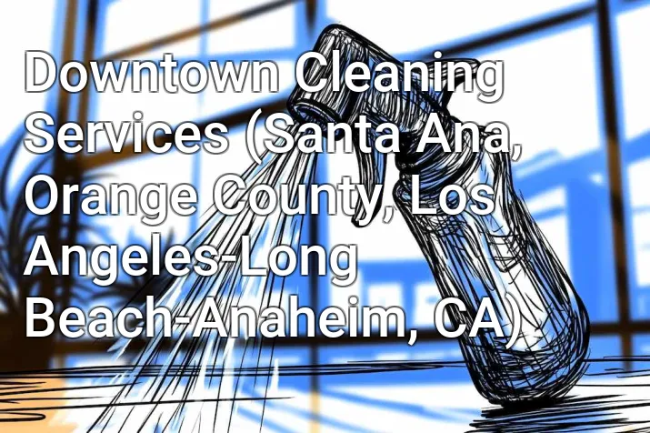 Downtown Cleaning Services (Santa Ana, Orange County, Los Angeles-Long Beach-Anaheim, CA)