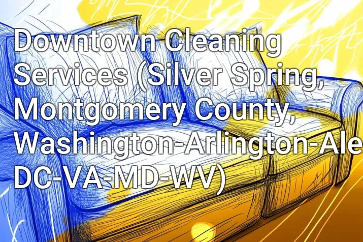 Downtown Cleaning Services (Silver Spring, Montgomery County, Washington-Arlington-Alexandria, DC-VA-MD-WV)