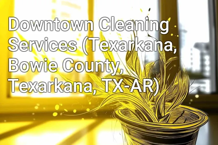 Downtown Cleaning Services (Texarkana, Bowie County, Texarkana, TX-AR)