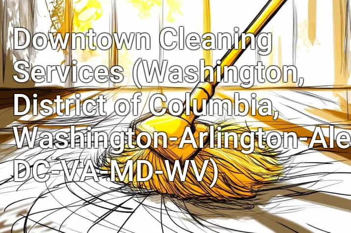 Downtown Cleaning Services (Washington, District of Columbia, Washington-Arlington-Alexandria, DC-VA-MD-WV)