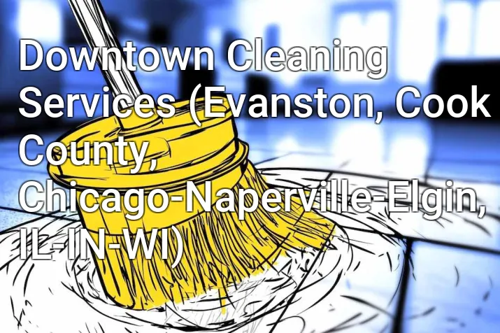 Downtown Cleaning Services (Evanston, Cook County, Chicago-Naperville-Elgin, IL-IN-WI)
