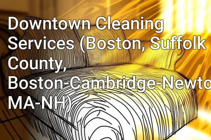 Downtown Cleaning Services (Boston, Suffolk County, Boston-Cambridge-Newton, MA-NH)