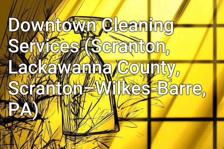 Downtown Cleaning Services (Scranton, Lackawanna County, Scranton–Wilkes-Barre, PA)