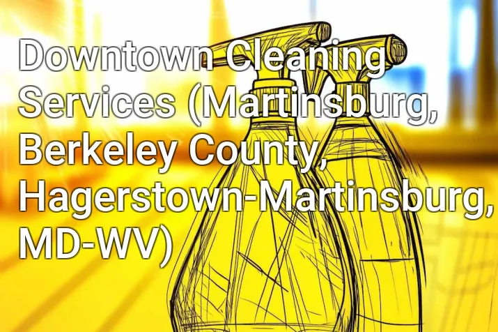 Downtown Cleaning Services (Martinsburg, Berkeley County, Hagerstown-Martinsburg, MD-WV)