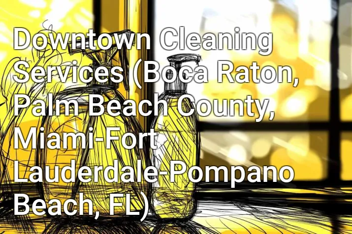 Downtown Cleaning Services (Boca Raton, Palm Beach County, Miami-Fort Lauderdale-Pompano Beach, FL)