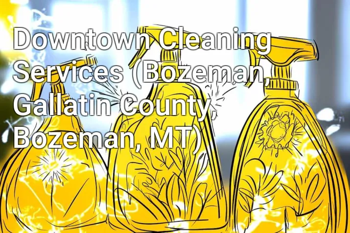 Downtown Cleaning Services (Bozeman, Gallatin County, Bozeman, MT)
