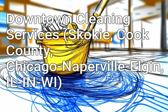 Downtown Cleaning Services (Skokie, Cook County, Chicago-Naperville-Elgin, IL-IN-WI)