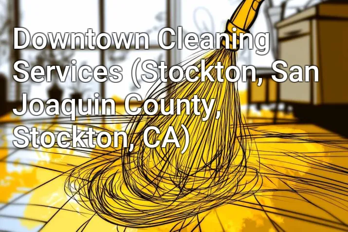 Downtown Cleaning Services (Stockton, San Joaquin County, Stockton, CA)