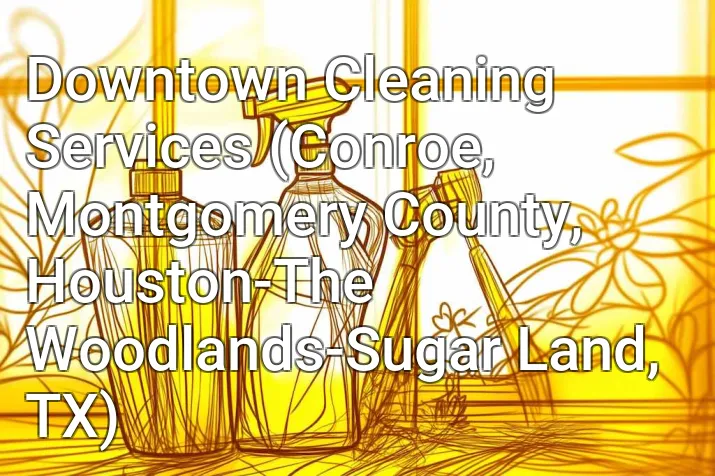 Downtown Cleaning Services (Conroe, Montgomery County, Houston-The Woodlands-Sugar Land, TX)