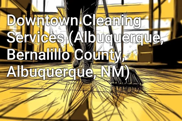Downtown Cleaning Services (Albuquerque, Bernalillo County, Albuquerque, NM)