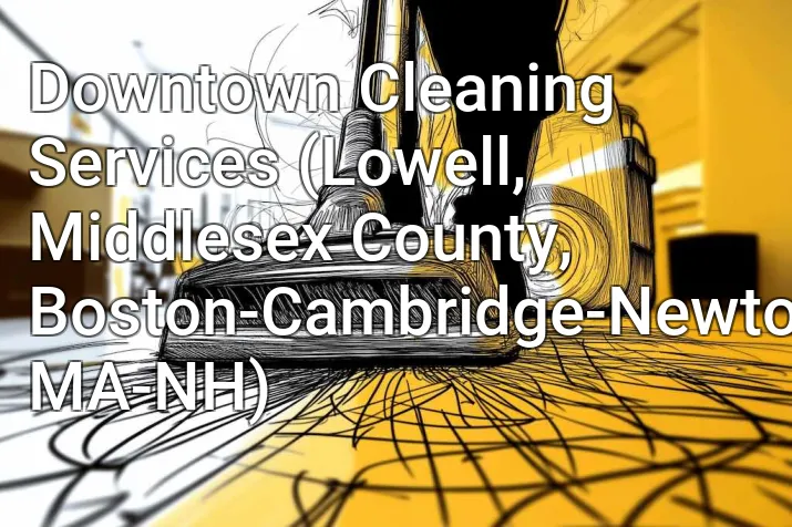 Downtown Cleaning Services (Lowell, Middlesex County, Boston-Cambridge-Newton, MA-NH)