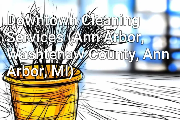 Downtown Cleaning Services (Ann Arbor, Washtenaw County, Ann Arbor, MI)