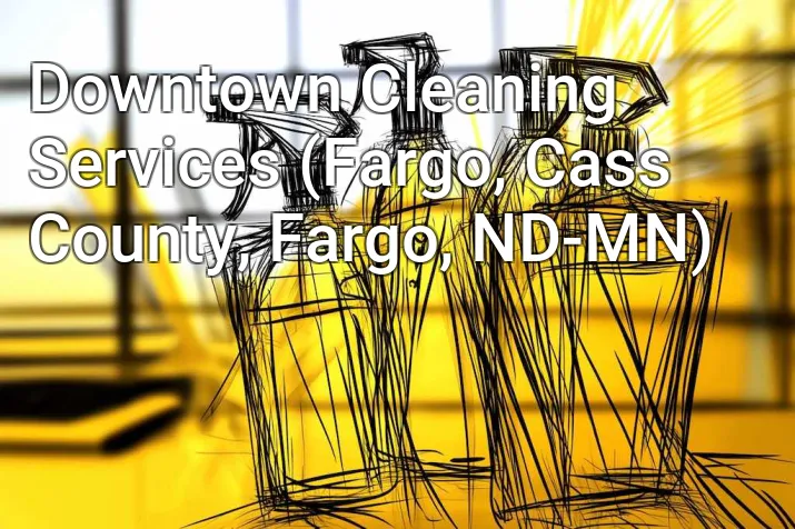 Downtown Cleaning Services (Fargo, Cass County, Fargo, ND-MN)