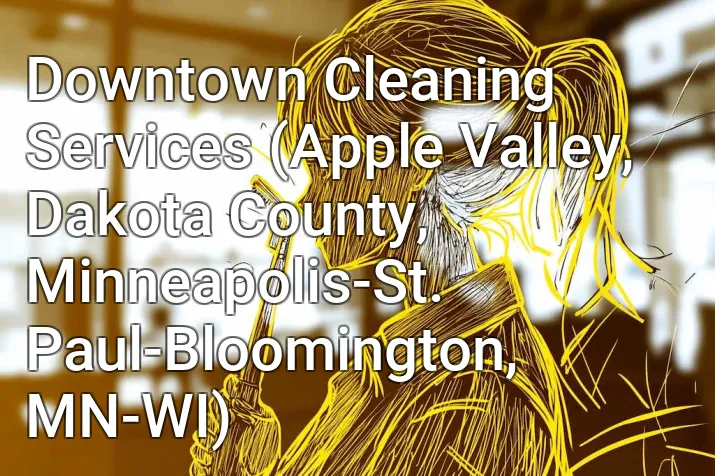 Downtown Cleaning Services (Apple Valley, Dakota County, Minneapolis-St. Paul-Bloomington, MN-WI)