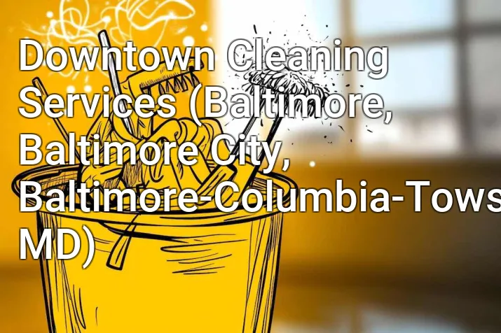 Downtown Cleaning Services (Baltimore, Baltimore City, Baltimore-Columbia-Towson, MD)