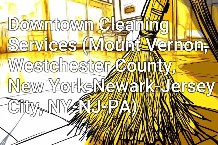 Downtown Cleaning Services (Mount Vernon, Westchester County, New York-Newark-Jersey City, NY-NJ-PA)