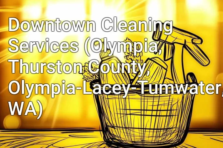 Downtown Cleaning Services (Olympia, Thurston County, Olympia-Lacey-Tumwater, WA)