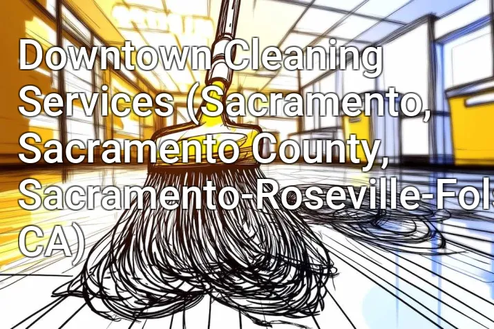 Downtown Cleaning Services (Sacramento, Sacramento County, Sacramento-Roseville-Folsom, CA)