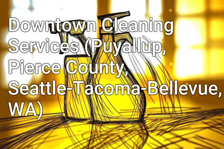 Downtown Cleaning Services (Puyallup, Pierce County, Seattle-Tacoma-Bellevue, WA)