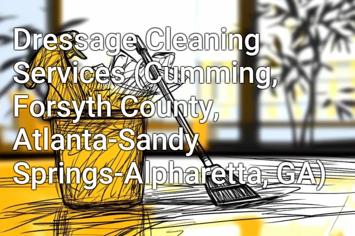 Dressage Cleaning Services (Cumming, Forsyth County, Atlanta-Sandy Springs-Alpharetta, GA)