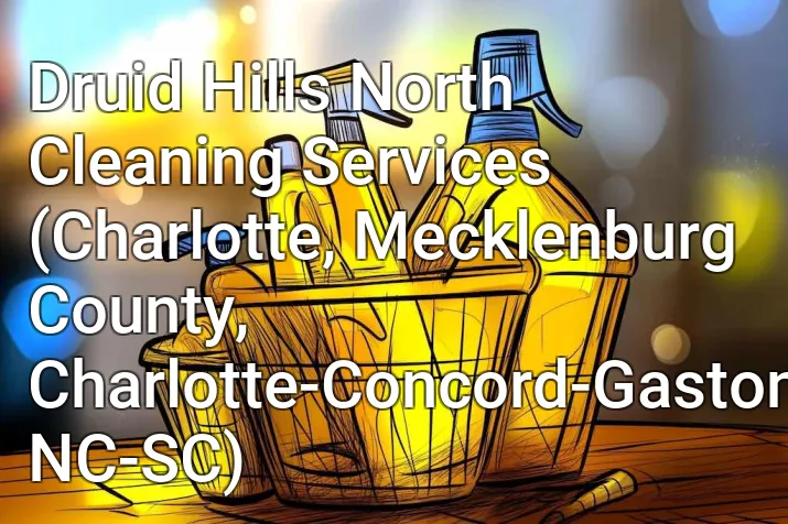 Druid Hills North Cleaning Services (Charlotte, Mecklenburg County, Charlotte-Concord-Gastonia, NC-SC)
