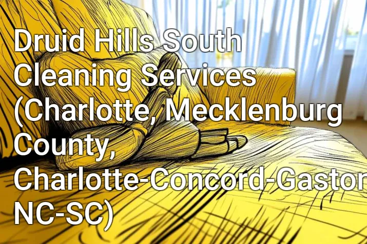 Druid Hills South Cleaning Services (Charlotte, Mecklenburg County, Charlotte-Concord-Gastonia, NC-SC)