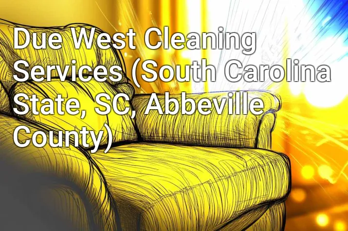 Due West Cleaning Services (South Carolina State, SC, Abbeville County)