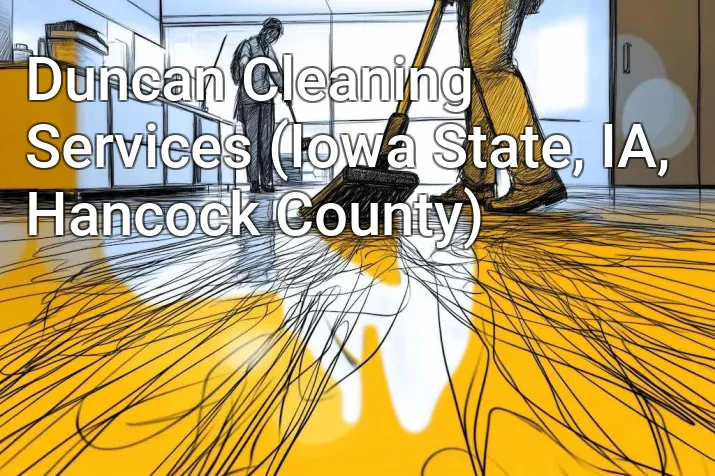 Duncan Cleaning Services (Iowa State, IA, Hancock County)