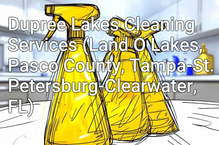 Dupree Lakes Cleaning Services (Land O Lakes, Pasco County, Tampa-St. Petersburg-Clearwater, FL)