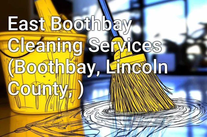 East Boothbay Cleaning Services (Boothbay, Lincoln County, )