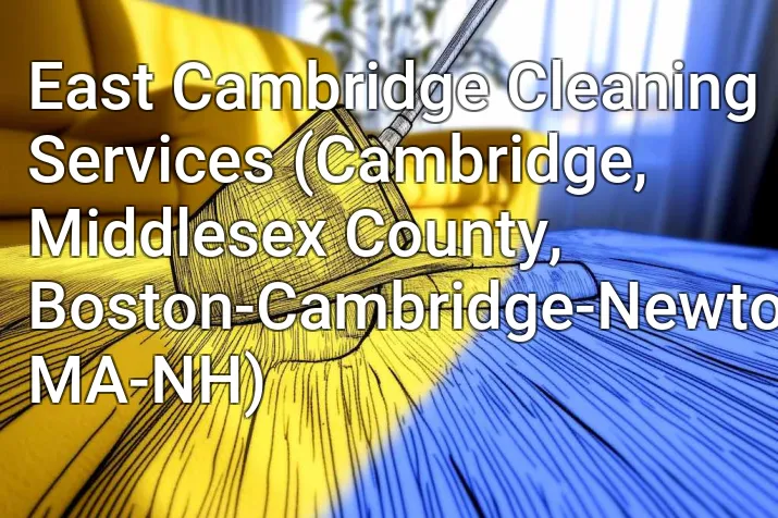 East Cambridge Cleaning Services (Cambridge, Middlesex County, Boston-Cambridge-Newton, MA-NH)