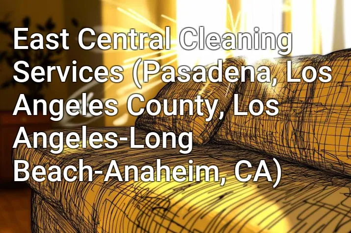 East Central Cleaning Services (Pasadena, Los Angeles County, Los Angeles-Long Beach-Anaheim, CA)