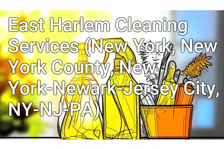 East Harlem Cleaning Services (New York, New York County, New York-Newark-Jersey City, NY-NJ-PA)