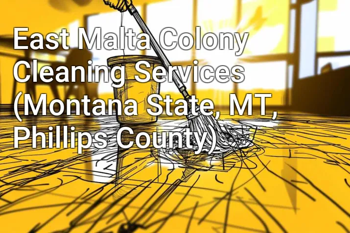 East Malta Colony Cleaning Services (Montana State, MT, Phillips County)