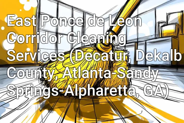East Ponce de Leon Corridor Cleaning Services (Decatur, Dekalb County, Atlanta-Sandy Springs-Alpharetta, GA)
