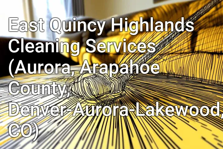 East Quincy Highlands Cleaning Services (Aurora, Arapahoe County, Denver-Aurora-Lakewood, CO)