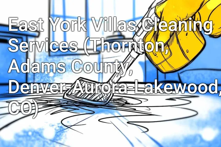 East York Villas Cleaning Services (Thornton, Adams County, Denver-Aurora-Lakewood, CO)