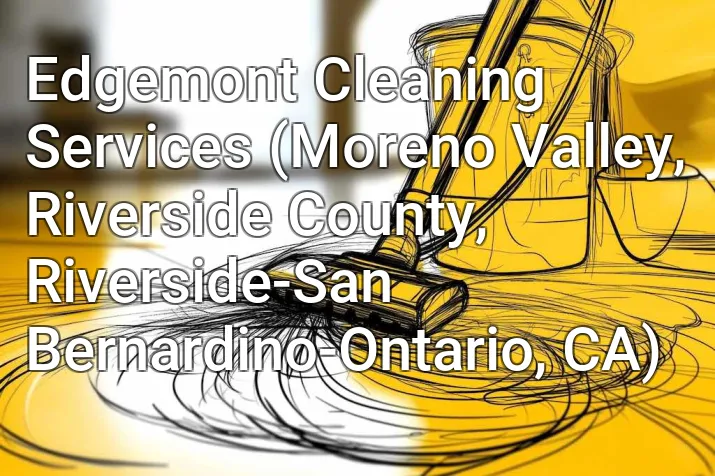 Edgemont Cleaning Services (Moreno Valley, Riverside County, Riverside-San Bernardino-Ontario, CA)