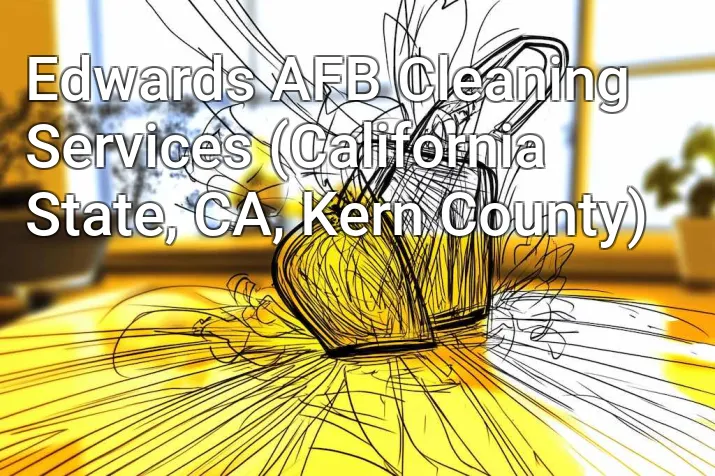 Edwards AFB Cleaning Services (California State, CA, Kern County)
