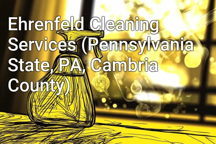 Ehrenfeld Cleaning Services (Pennsylvania State, PA, Cambria County)