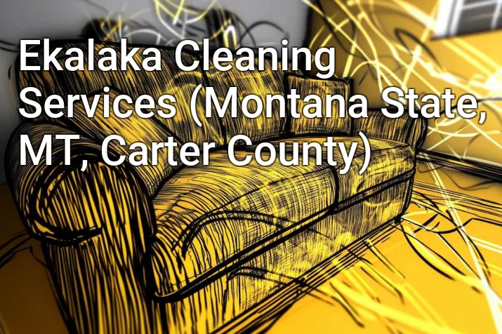 Ekalaka Cleaning Services (Montana State, MT, Carter County)