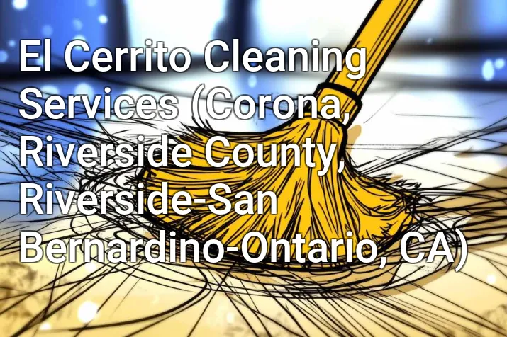 El Cerrito Cleaning Services (Corona, Riverside County, Riverside-San Bernardino-Ontario, CA)