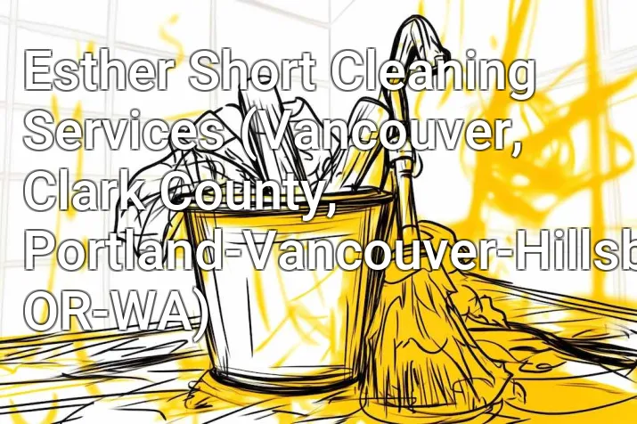 Esther Short Cleaning Services (Vancouver, Clark County, Portland-Vancouver-Hillsboro, OR-WA)