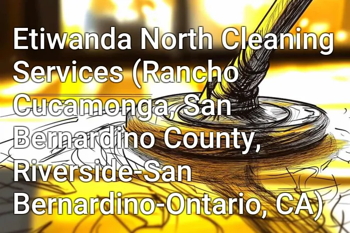 Etiwanda North Cleaning Services (Rancho Cucamonga, San Bernardino County, Riverside-San Bernardino-Ontario, CA)