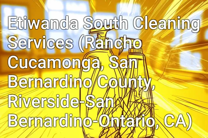 Etiwanda South Cleaning Services (Rancho Cucamonga, San Bernardino County, Riverside-San Bernardino-Ontario, CA)