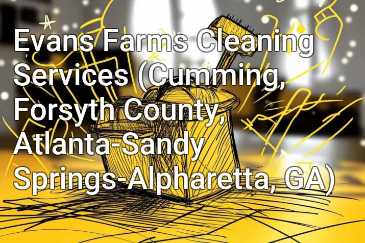 Evans Farms Cleaning Services (Cumming, Forsyth County, Atlanta-Sandy Springs-Alpharetta, GA)